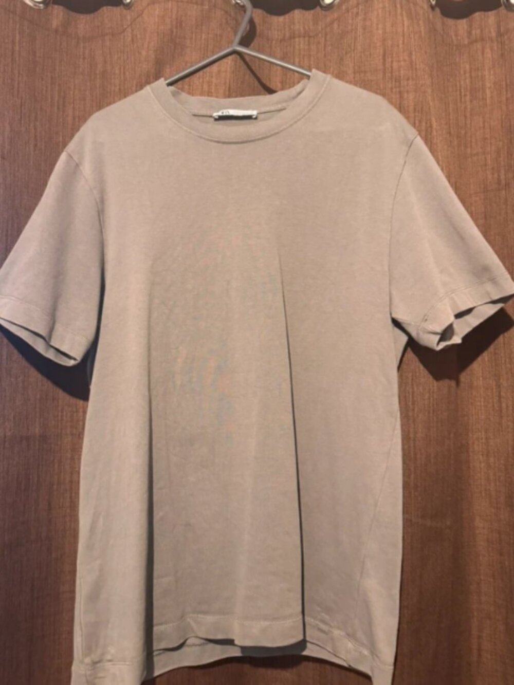 Zara Oversized T‑shirt – Brown – Size M